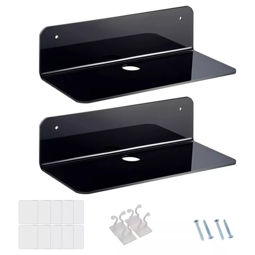 2xacrylic floating wall - floating,