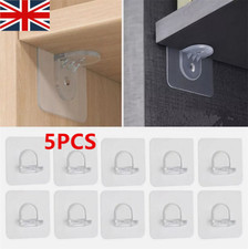 5Pcs Shelf Adhesive Wall Hooks
