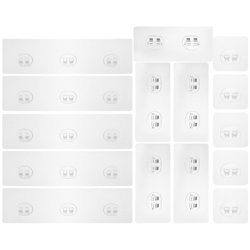 Pcs stick hooks adhesive - 15,